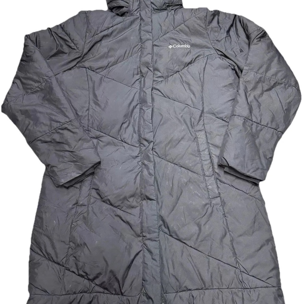 Columbia Jacket Womens Medium Puffer Coat Parka Outdoor Full Zip-HAS WHITE SPOTS
